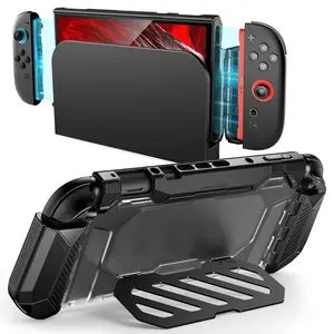 SUPCASE UBPro Stand Case for Nintendo Switch 2, [Foldable Stand] [Military-Grade Protection] [Joy Con Remove Friendly] Dockable Integrated Cover Accessories Compatible with Switch 2, Black