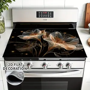 1 stove protection pad - anti slip surface, scratch resistant and heat-resistant, suitable for induction cookers, modern kitchen decoration - easy installation for gas/electric stoves - countertop protection pad, diatomaceous earth oven pad