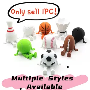 1 PC 2026 Sports Desk Buddy Figurine, Sitting Athlete Decor for Soccer, Basketball, Rugby, Golf & Baseball Fans, Cute Mini Figure Ornament for Desk & Car Decor