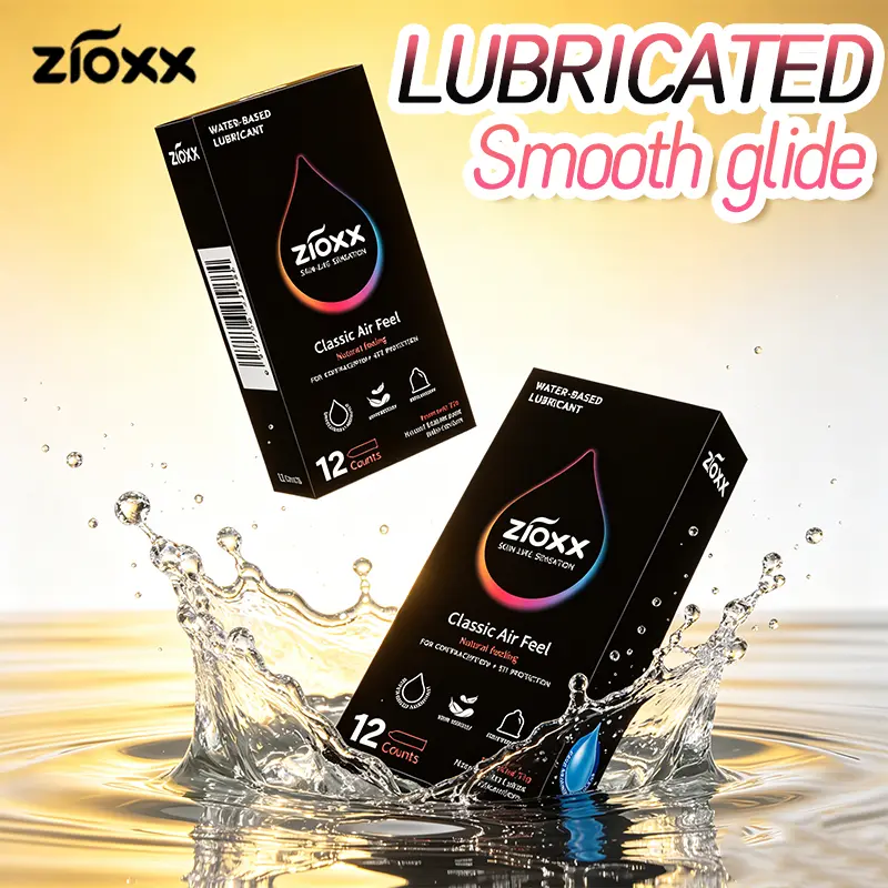 ZIOXX 12Pcs Air Feel Smooth Condoms 52mm