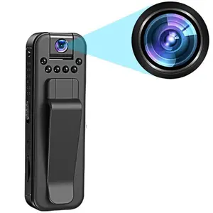 Wireless 1080P Vlog Body Camera, Wearable Body Camera with Night Vision, Wide Angle Lens, Optical Viewfinder, Digital Zoom, Cmos Sensor, Wearable Recording Camera, Video Recording Camera