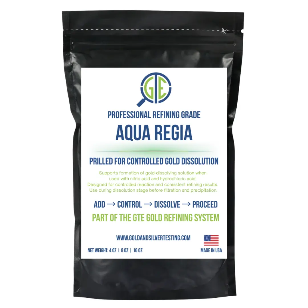 8oz Aqua Regia Gold Refining Chemical GTE Gold Dissolving Compound Scrap Recover