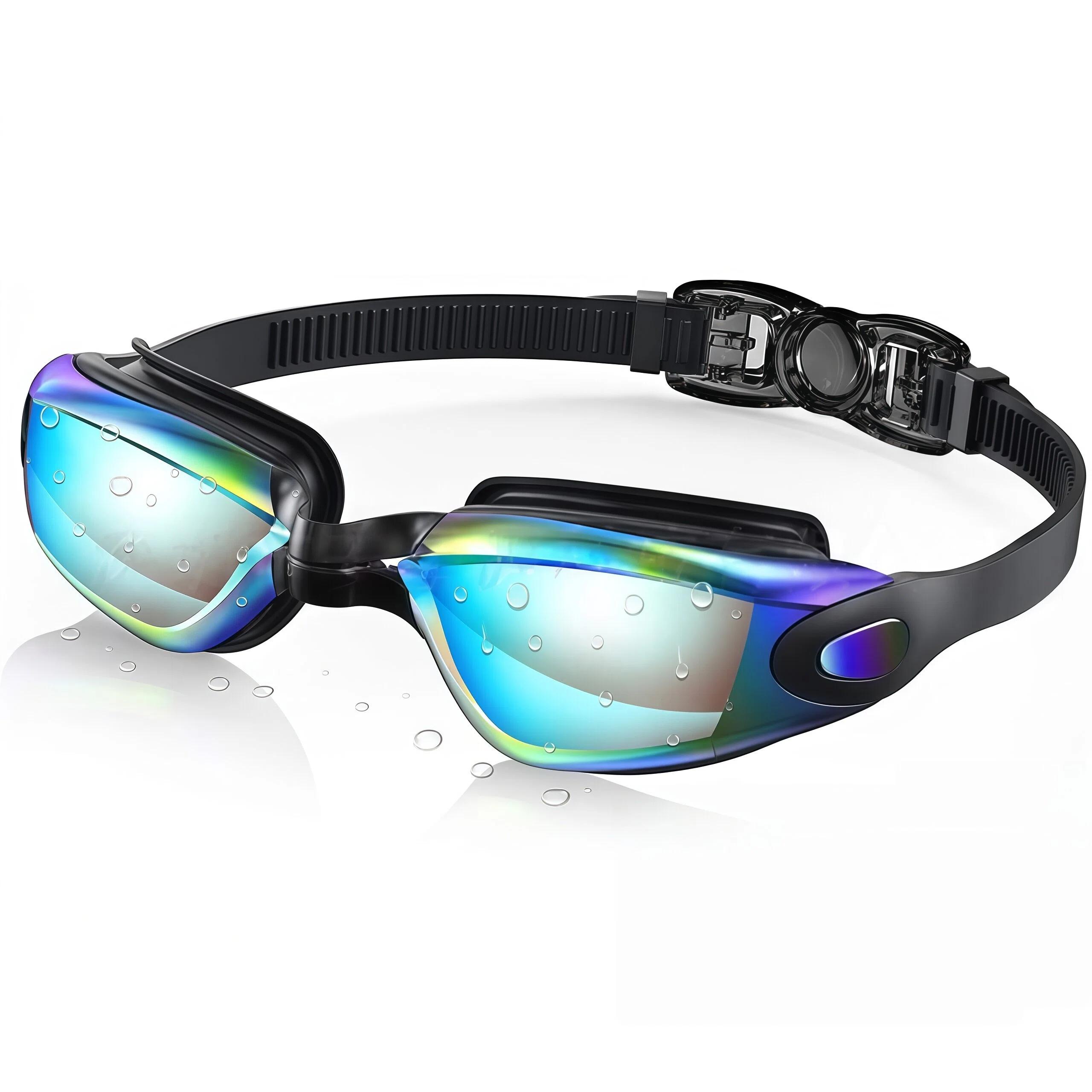 Harkapy Anti-Fog UV Protection Swimming Goggles Leak Proof Swim Goggles With Quick-Release Clasp For Adult Men Women Outdoor Swimming Pool Beach Diving