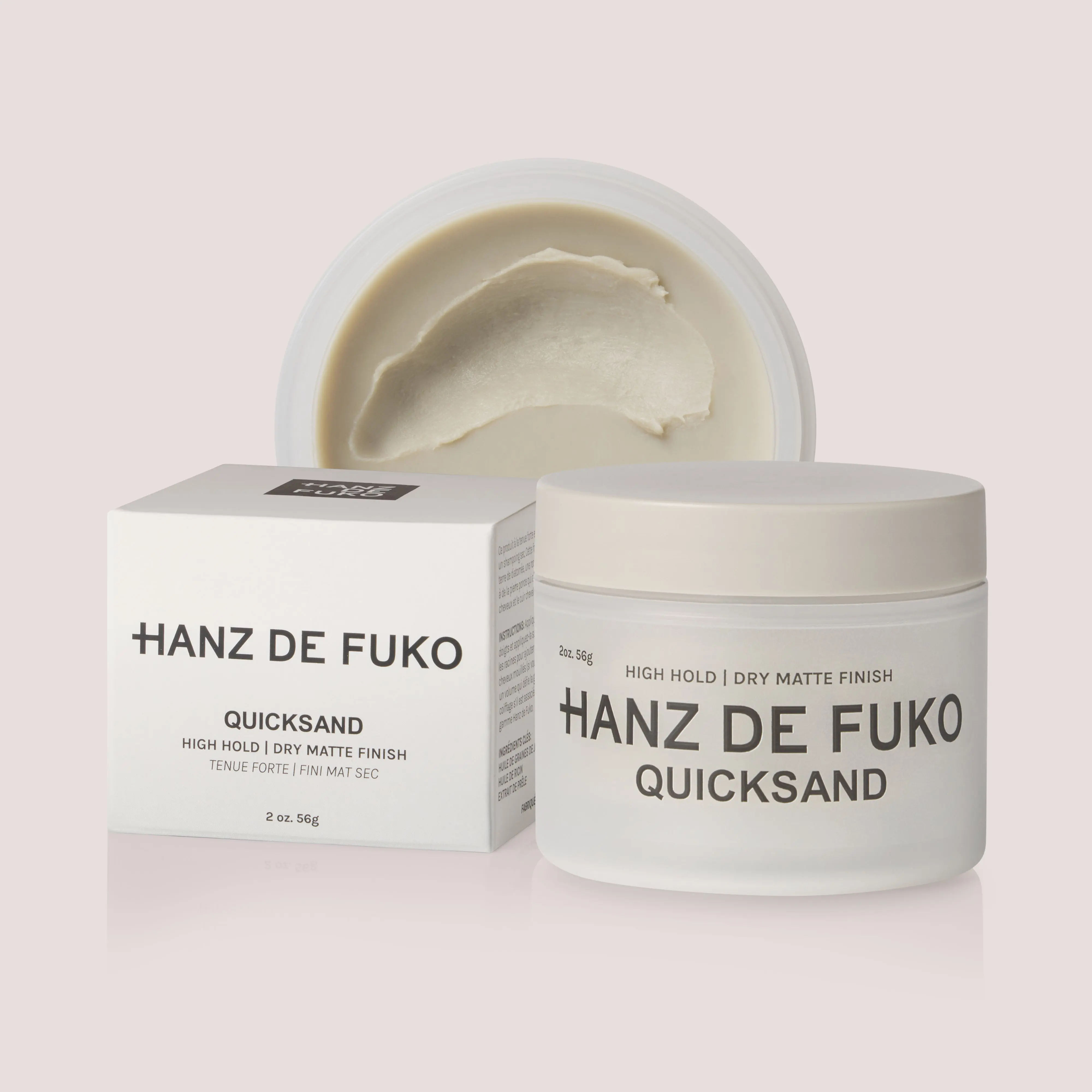 QUICKSAND Hair Wax Styler, High Hold, Dry Matte Finish, Eucalyptus & Diatomaceous Earth Haircare Product, Absorbs Excessive Oil Mega Strong Hold Silicone