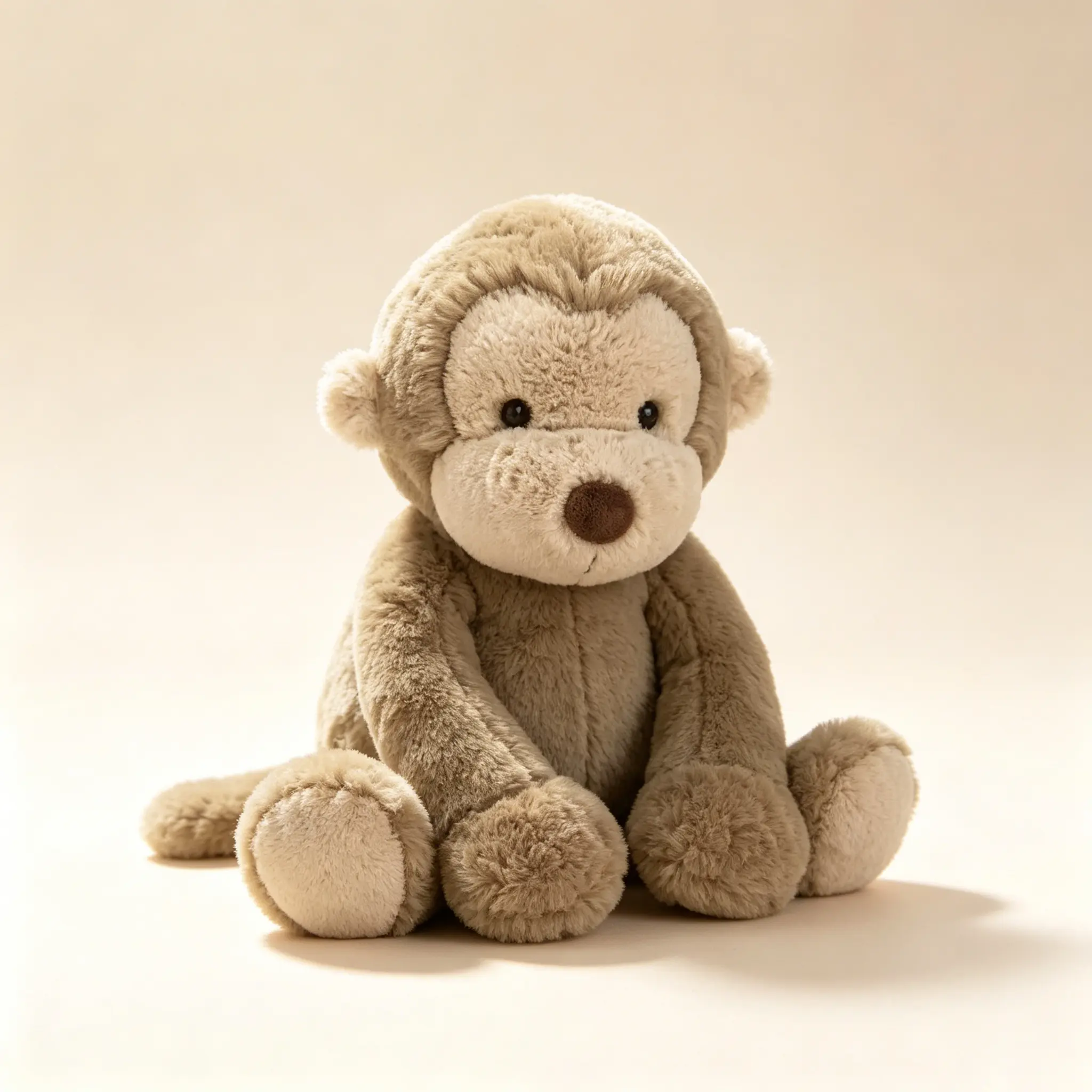24cm Cute Smudge Monkey Plush Toy, Zoo-Themed Huggable Stuffed Doll Made of Premium Soft Cotton, Medium Size Easy to Grip, Play Companion & Gift for Kids