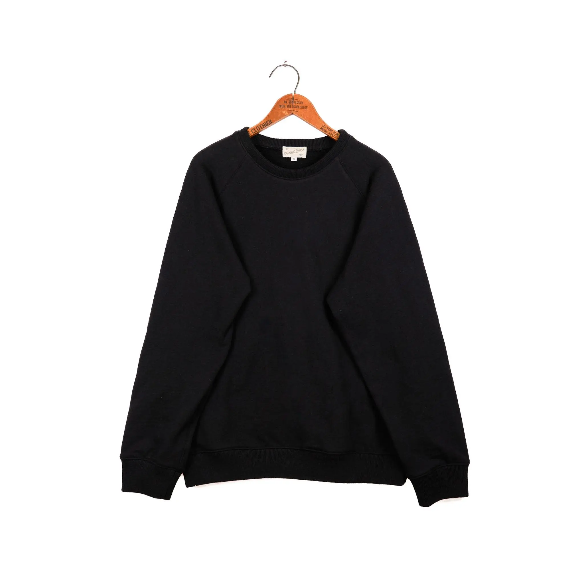 Amagansett Beach Upcycled Terry Cotton Sweater - Black