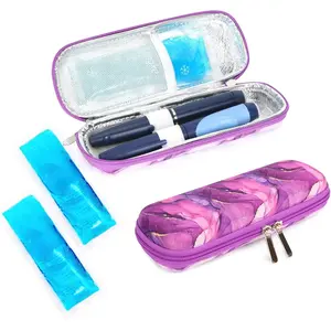 TSA Approved Insulin Cooler Travel Case| Portable Insulated Diabetic Medication Bag with 2 Reusable Ice Packs