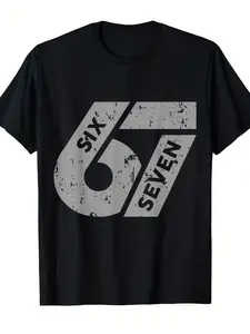Men'S Six Seven Meme Funny 67 Graphic T-Shirt - '6