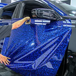 Carbon Fiber Pattern Car Sticker, Weather-Resistant Bubble-Free Application Car Sticker, No Residue Removal Stickers for Automotive Exterior Decoration