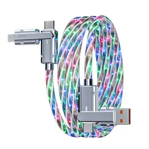 120W 4-in-1 Data Cable, Anti-interference Charging Cable, Support Type-C to Type-C Reverse Charging, Type-C 100W Lightning 27W, Multi Charger Cable, Super Fast Charging, Fast Charging Solution, USB C Charging