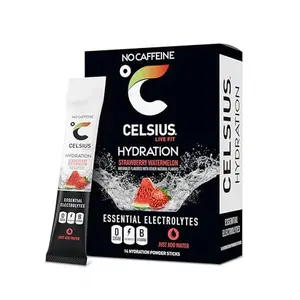 CELSIUS Hydration™ Strawberry Watermelon, Sugar Free Electrolyte Hydration Drink Mix (Pack of 14)
