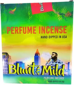 Blunt & Mild Incense - 11" Hand-Dipped Sticks | Box of 72 Assorted Packs of Long Lasting Hand-Dipped Incense | Hand Dipped in USA | by The Makers of Blunteffects