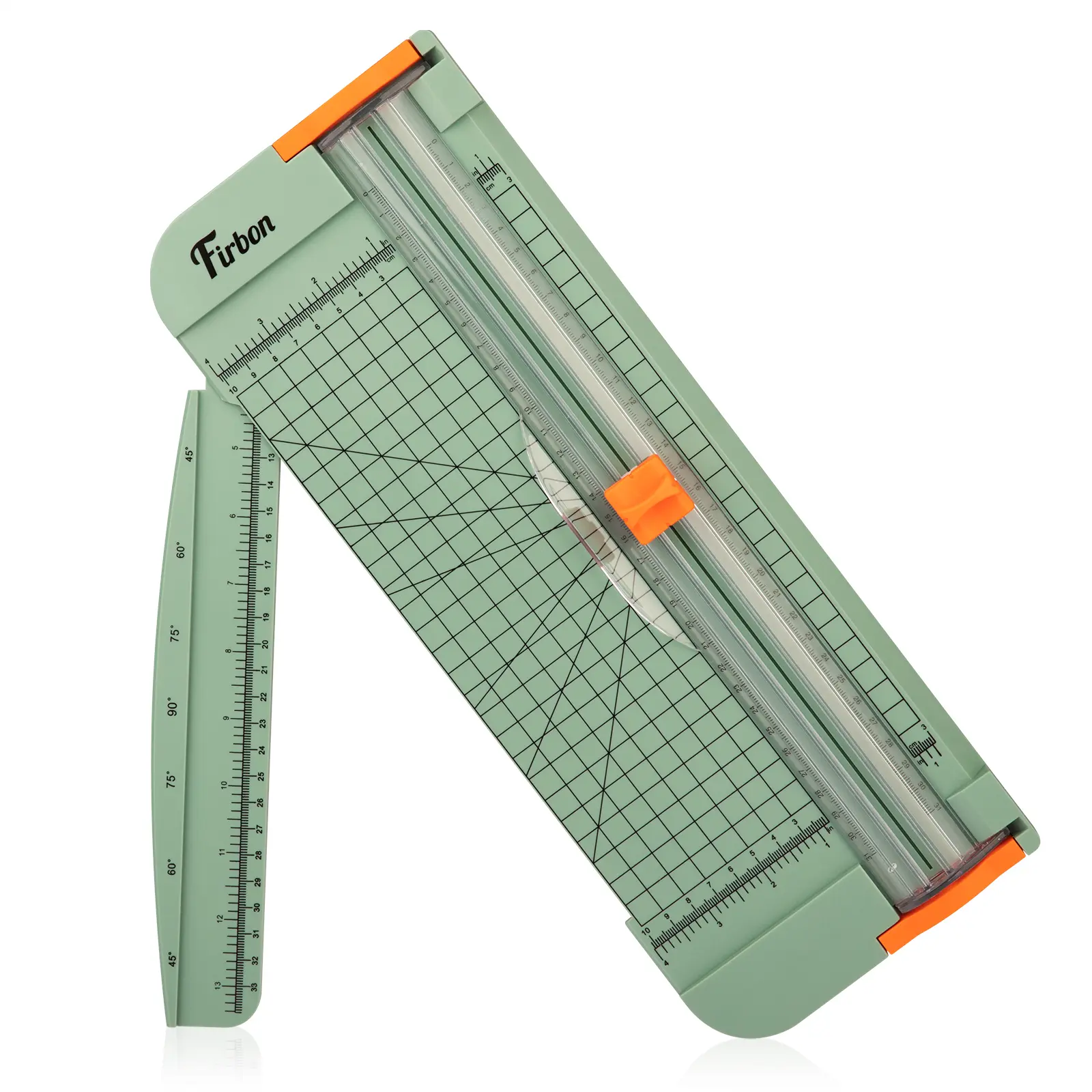 Firbon 12 Inch Paper Cutter Straight Safety Trimmer Compact Multifunctional Scrapbooking DIY Tool with Side Ruler for Cardstock, CraftPaper, Photo, Postcard