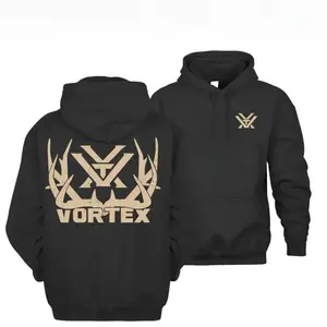 Hunting Hoodie – Bold Vortex Logo with Antler Design, Durable Archery & Outdoor Apparel, Comfortable Hoodie for Hunters and Archers