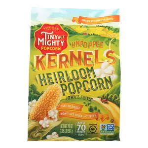 TINY BUT MIGHTY Unpopped Heirloom Popcorn Kernels, 1.25 lb Bag, Natural Healthy Snack, Delicious
