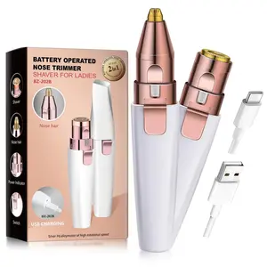 Electric Eyebrow Trimmer, 1 Box Portable 2 In 1 Electric Eyebrow Shaper, Gentle Eyebrow Shaping Tool For Women & Girls
