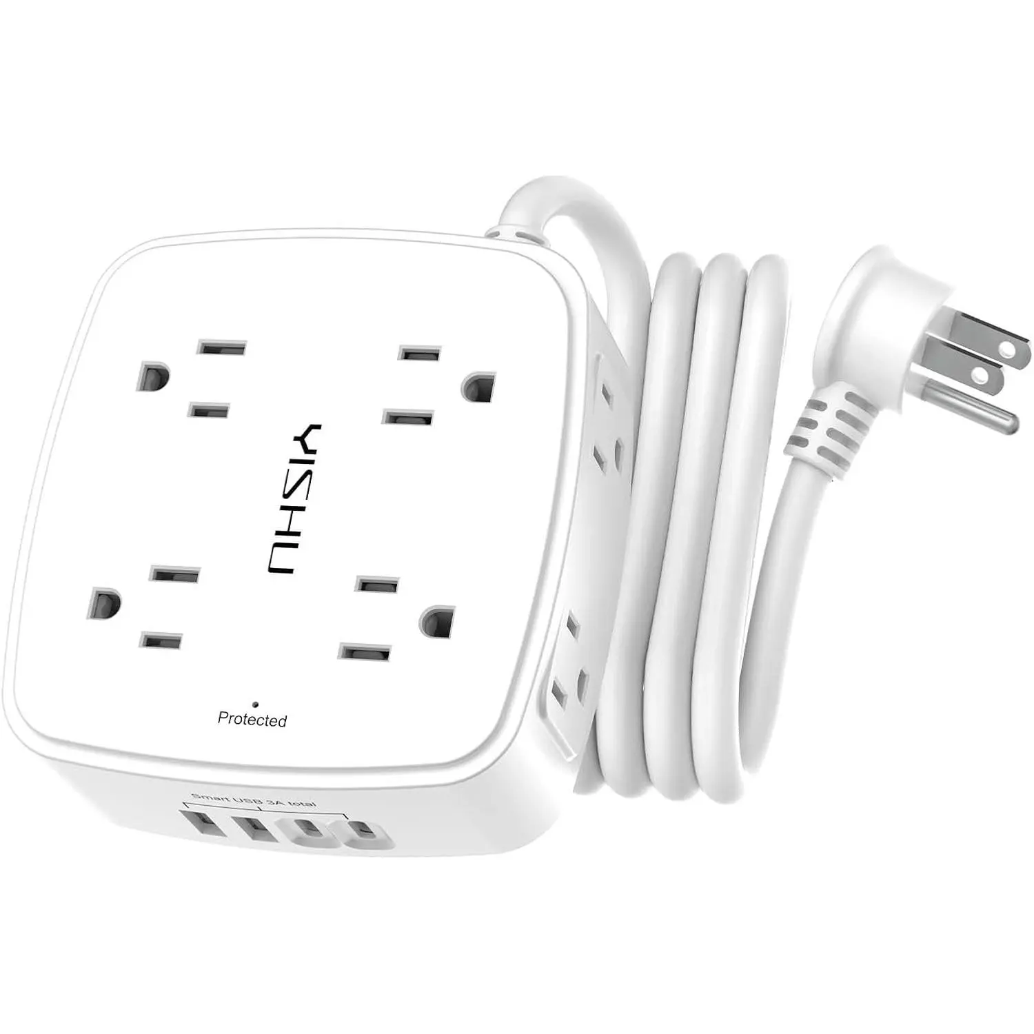 Surge Protector Power Strip – 8 Outlets, 4 USB Ports, 6 Ft Cord