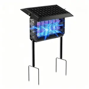 Solar Bug Zapper outdoor XL- 8000mAh Battery,  5000V ，Detachable Panel，Waterproof Mosquito Killer Fly Trap for  Indoor & Outdoor Mosquito Killer Lamps，Mosquito Killer ，Fly Trap