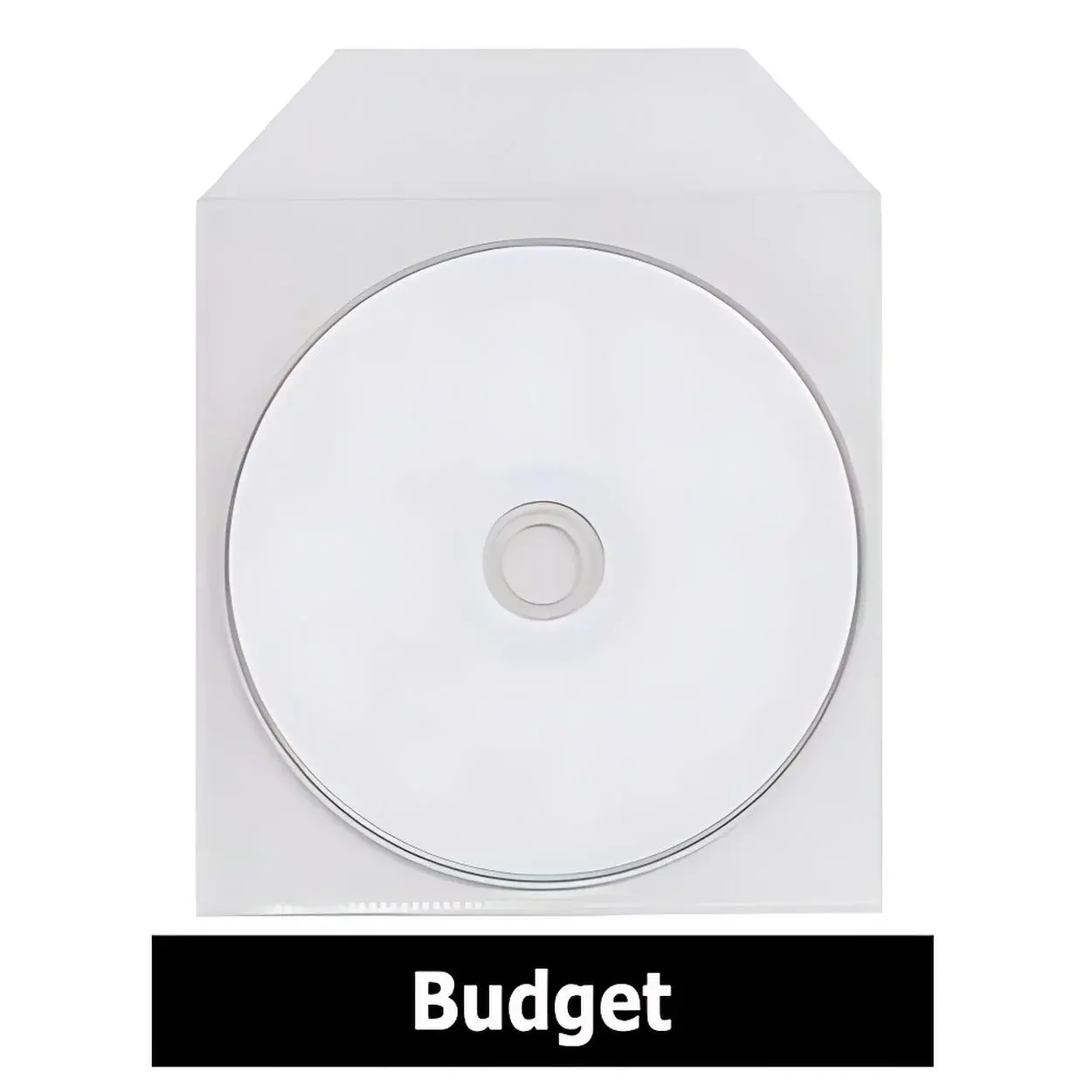 CPP Clear Plastic Sleeve with Flap Budget