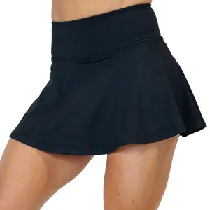 Skirt | Black - Womenswear Short, Spandex Material, Zipper Closure, Comfortable Fit, Versatile Design for Everyday Wear Athletic Skort Tennis Skorts