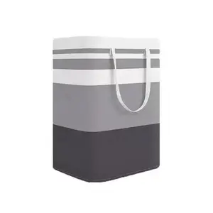 Freestanding laundry basket, foldable elevated clothes basket with a convenient handle, suitable for holding clothes, towels, and laundry in homes and dormitories, Collapsible Laundry Hamper