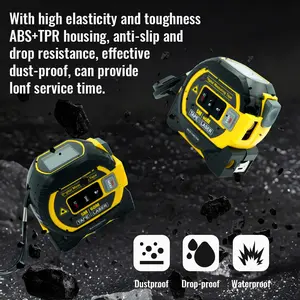 40M/60M Laser Tape Measure, 1 Count 3-in-1 5M Digital Tape Measure, High Precision Laser Rangefinder, Steel Tape Measure, Hand Measuring Tool, Hardware