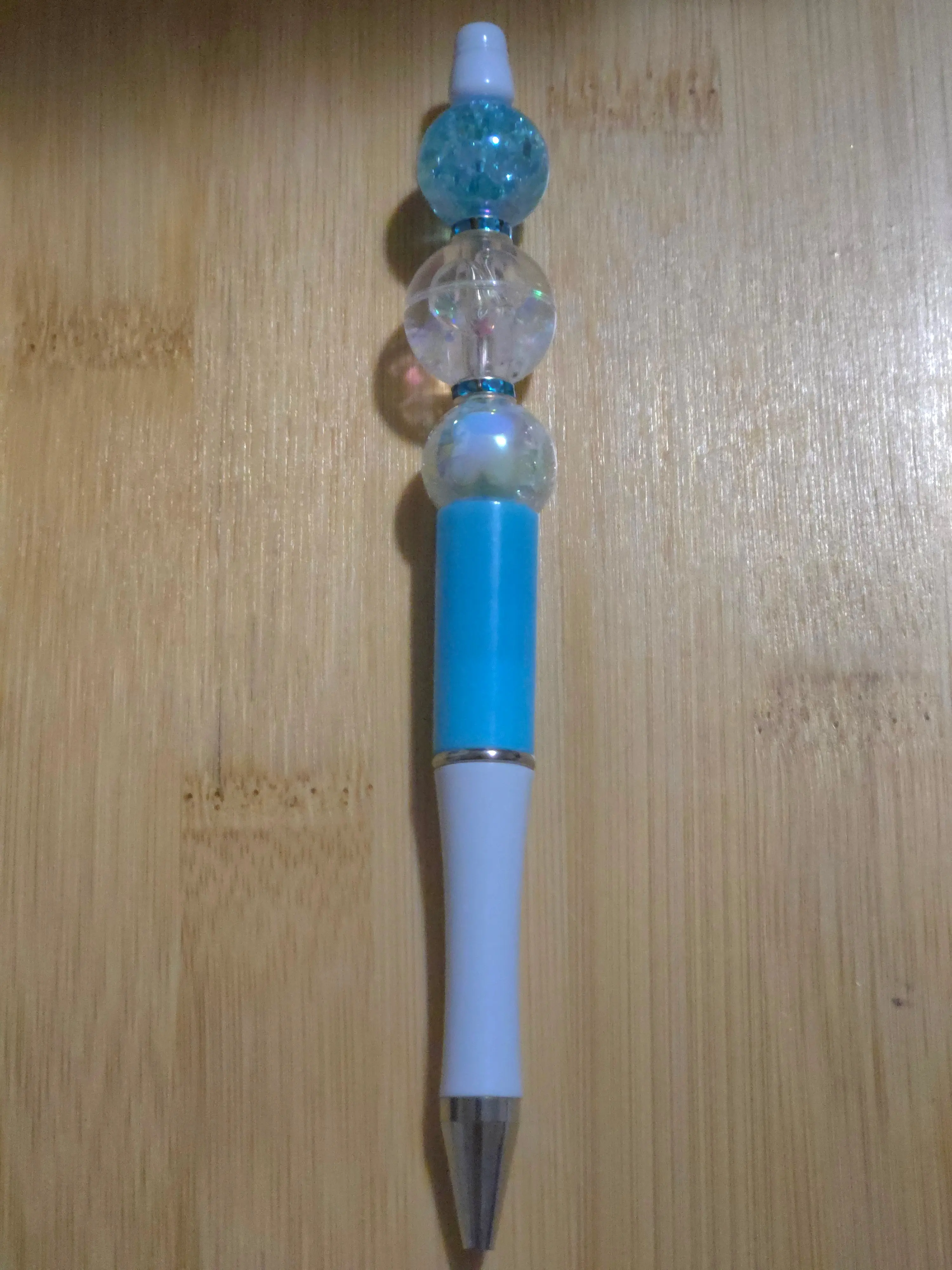 Iridescent Water Bead Beaded Pen