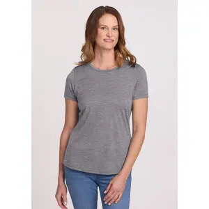 Liza Crew Neck Tee - Graphite Heather