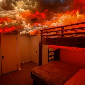 5m RGBIC Cloud Light Kit With Music Sync - USB Powered, Warm White & Multicolor Changing Strip Lights, Wireless Remote Control For Gaming Room, Bedroom Decor - Easy Install-47