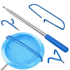 3 in 1 Telescopic Disc Golf Retiever | 16" - 16' Pole | Stainless Steel