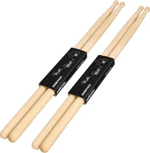 2/4/6/12 Pairs Drum Sticks, 5A Drum Sticks, Oval  Tip Drum Stick for Drums, Non-slip Drum Stick for Jazz Drum  Drums Musical Instrument Percussion (5A, 2 Pairs)