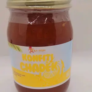 Konfiti Chadèk Grapefruit Jelly - Refreshing Taste, Bright Fruity Flavor, Perfect for Breakfast & Snacks, Versatile Usage, Smooth Texture