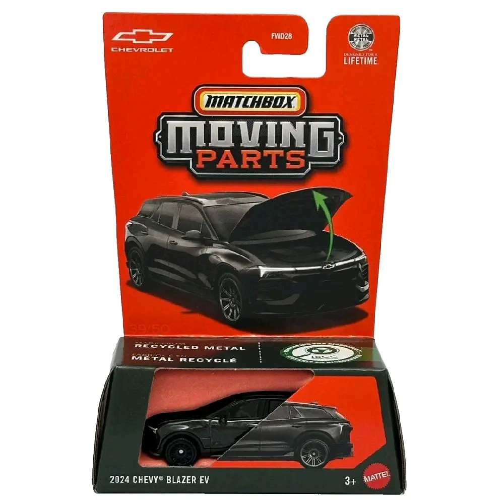 2024 Chevy Blazer EV Black Matchbox Moving Parts 2026 1/64