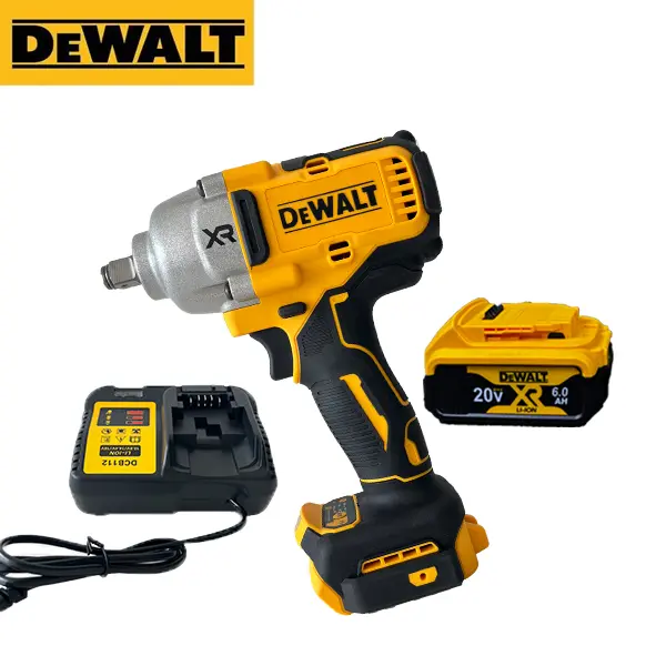 DEWALT DCF900 1/2 in Drive Brushless Motor High Torque Impact Wrench with Metal Anvil, Precision Control, Powerful Bolt Removal & Tightening, Impact Socket Set for Mechanics, Auto Repair Electric Power Tools Kit