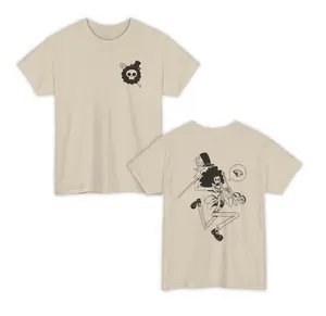 Brook Shirt, 0ne P1ece Shirt, Brook Soul King Anime Musician, Straw H4t Pirates Manga Shirt, Skeleton Anime