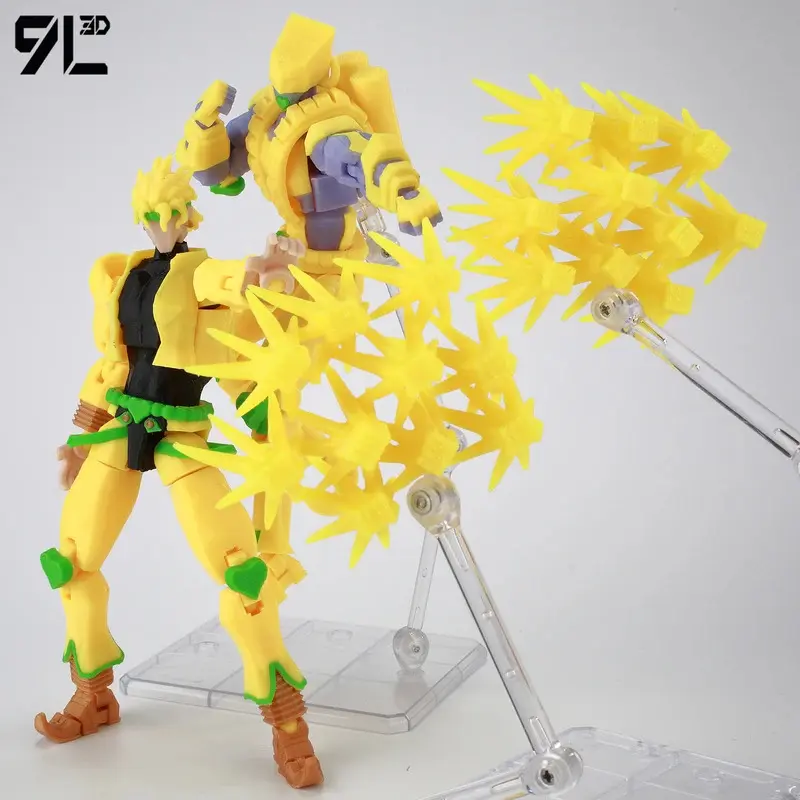​ 9L3D Lucky13 JoJo's Jotaro Kujo Action Figure Dummy13 with Star Platinum T13 Multi-Jointed 3D Printed Collectible Toys Titan13