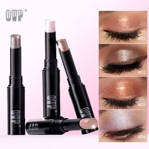 OVP 4-Color Jelly Eyeshadow Stick Set 70% Water-Infused Waterproof Crease-Proof All-Day Glow for Dry Eyelids & Makeup Lovers Easy Twist-Up Stick for Eyes, Face & Body - Hydrating, Shimmer, Cosmetic