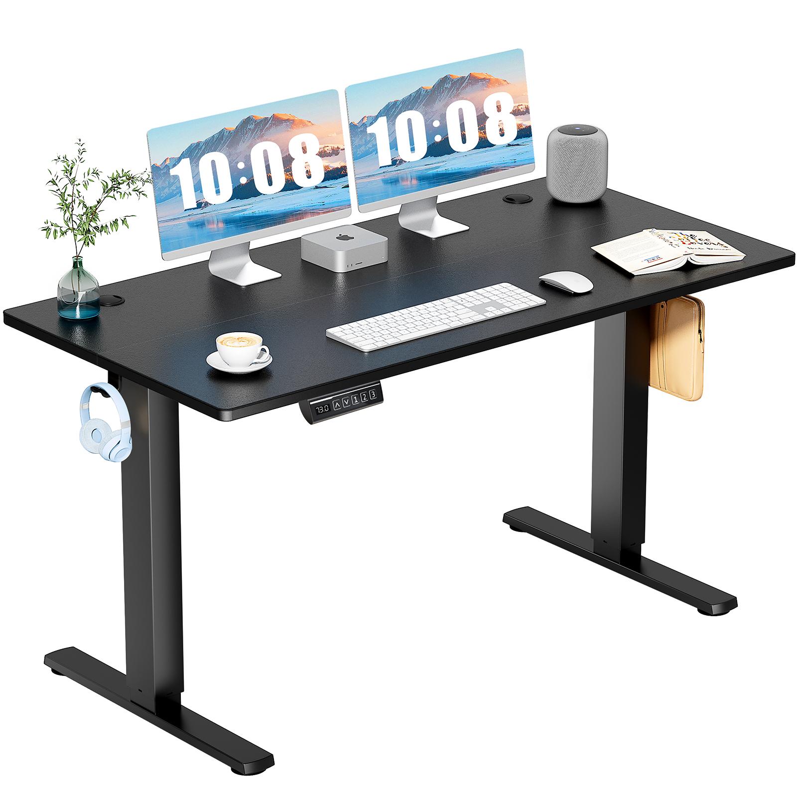 【Deals for You Days】SweetFurniture S -  Electric Standing Desk with Memory Preset, Ergonomic Height Adjustable Table with T-Shaped Metal Bracket Modern Workstations