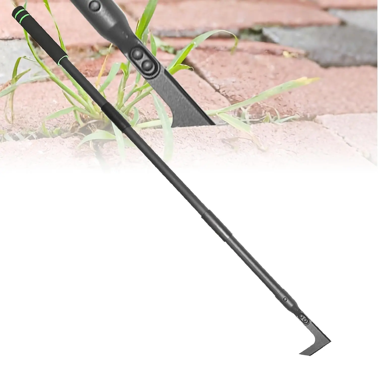 Manual Crevice Cleaning Weed Puller - 43.7in Long Handle Garden Hand Tool for Sidewalk, Paver, Deck Boards, Patio, Garden Hand Tools