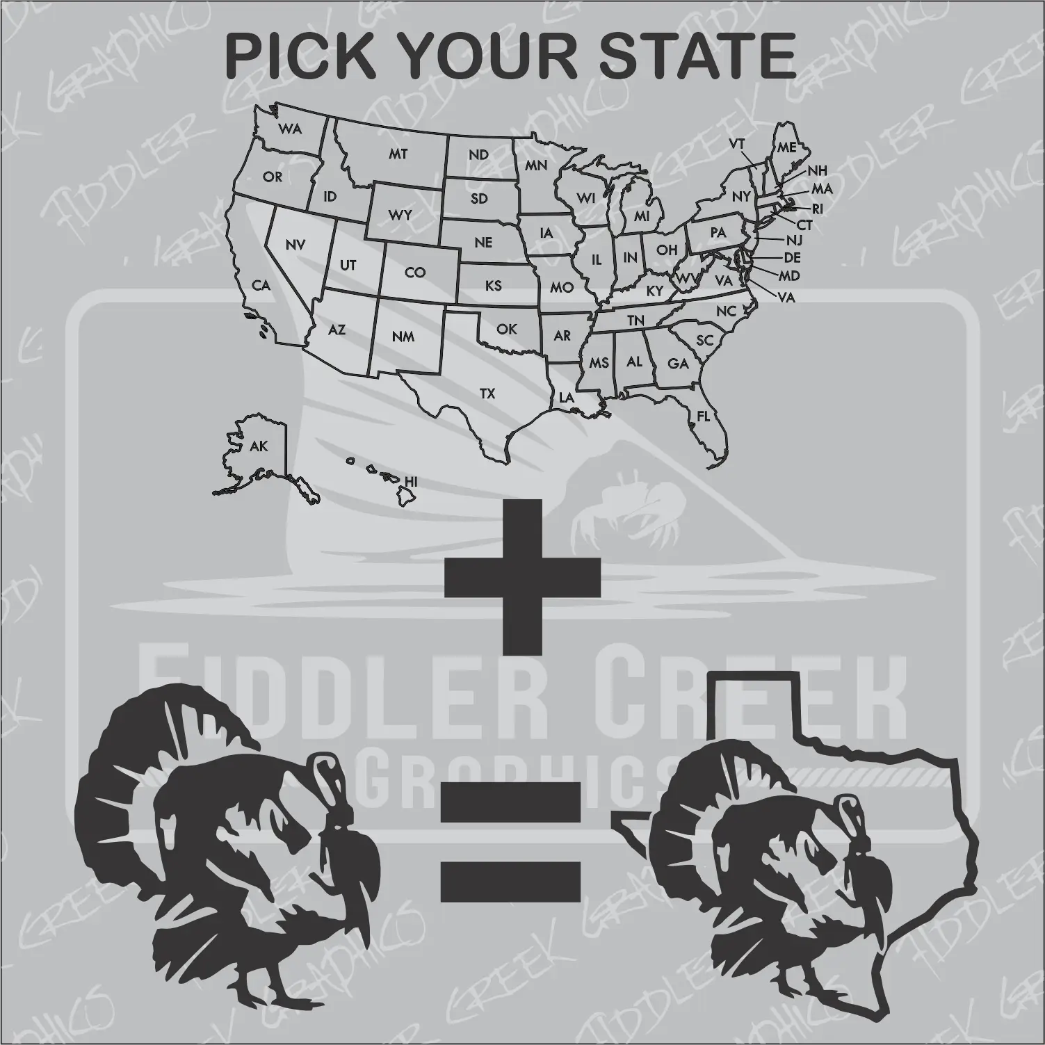 State Turkey Hunting Decals Available In ANY State