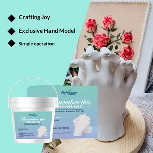 Hand Mold DIY Kit, Exclusive Hand Model, Gentle Plaster Finger Clone Set, Perfect for Family, Kids, Couples, Ideal Gift, Non-Irritating, Easy to Use