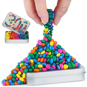 300+ Multicolor Ferrite Putty Sensory Stones for Desk & Office Decoration, Adult Fidget Stress Relief Gift Item