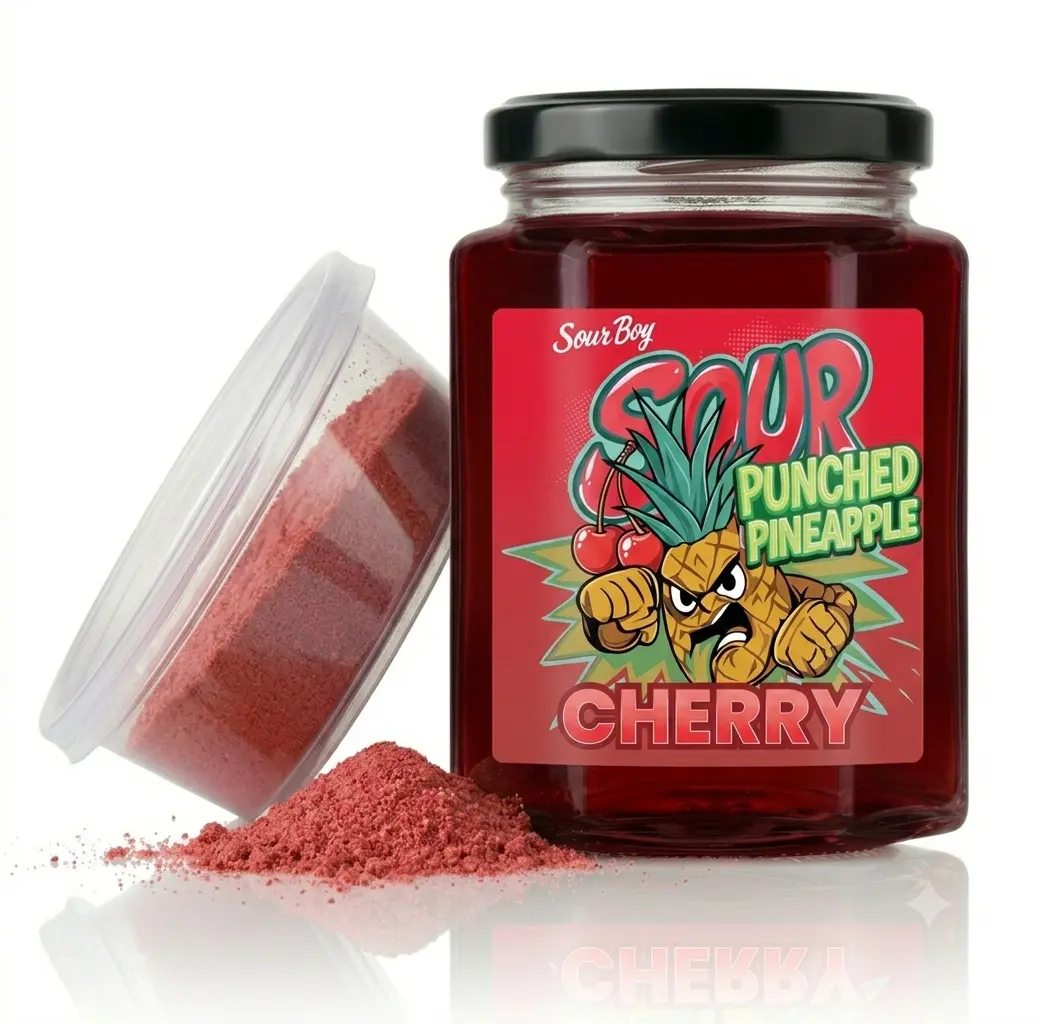 Sour Kool Aid Pineapples - Cherry, Grape, Blue Raspberry - with Sour Powder