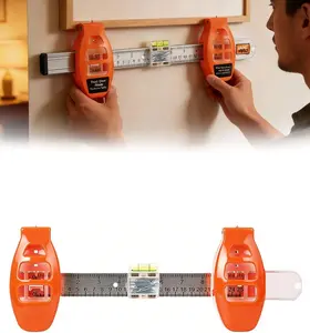 Level Ruler Picture Hanging Tool with Level – Precision Wall Mount Guide for Frames & Artwork, Easy Alignment Hanging Tool with Built-In Level for Home Decor Installation