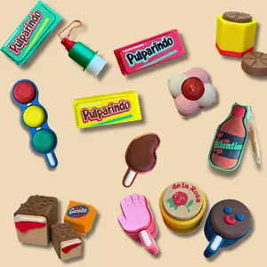 Clicker Fidget - Stress Relief Fidgeting Clickers 3D-Printed Fidgets Inspired by Mexican Snacks Keychains