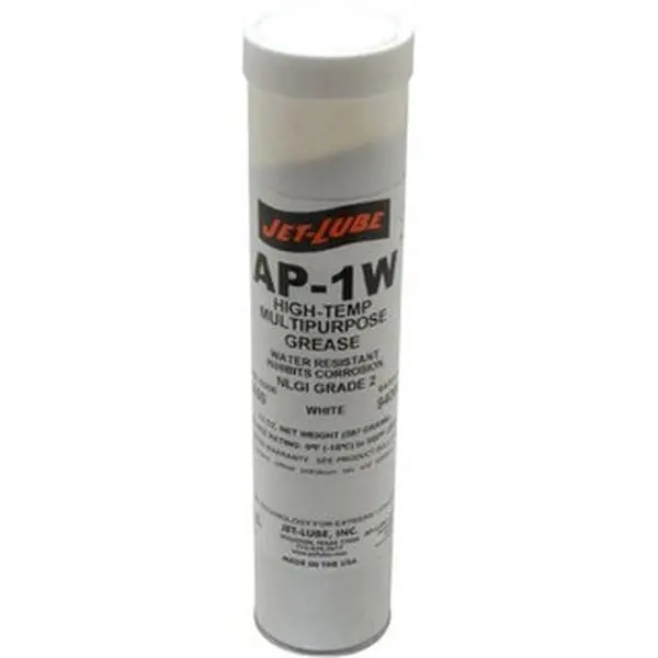 Jet-Lube High Temperature White Grease - 14 oz Cartridge, 550°F Max Temp, NLGI Grade 2, 31650 - For Cycling & Outdoor Recreation Gear