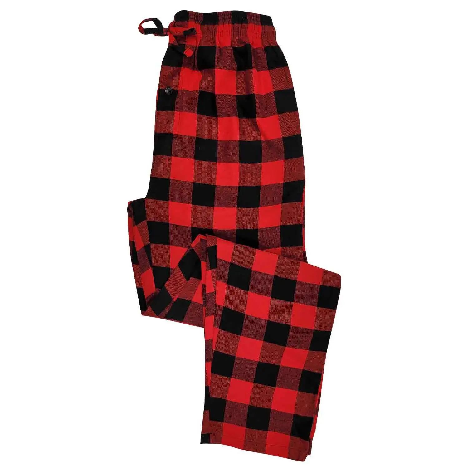 Men's Cotton Lounge Pajama Pants - Classic Checkered Menswear Nightwear, Matching Style, S-6XL Sizes, Unique Texture
