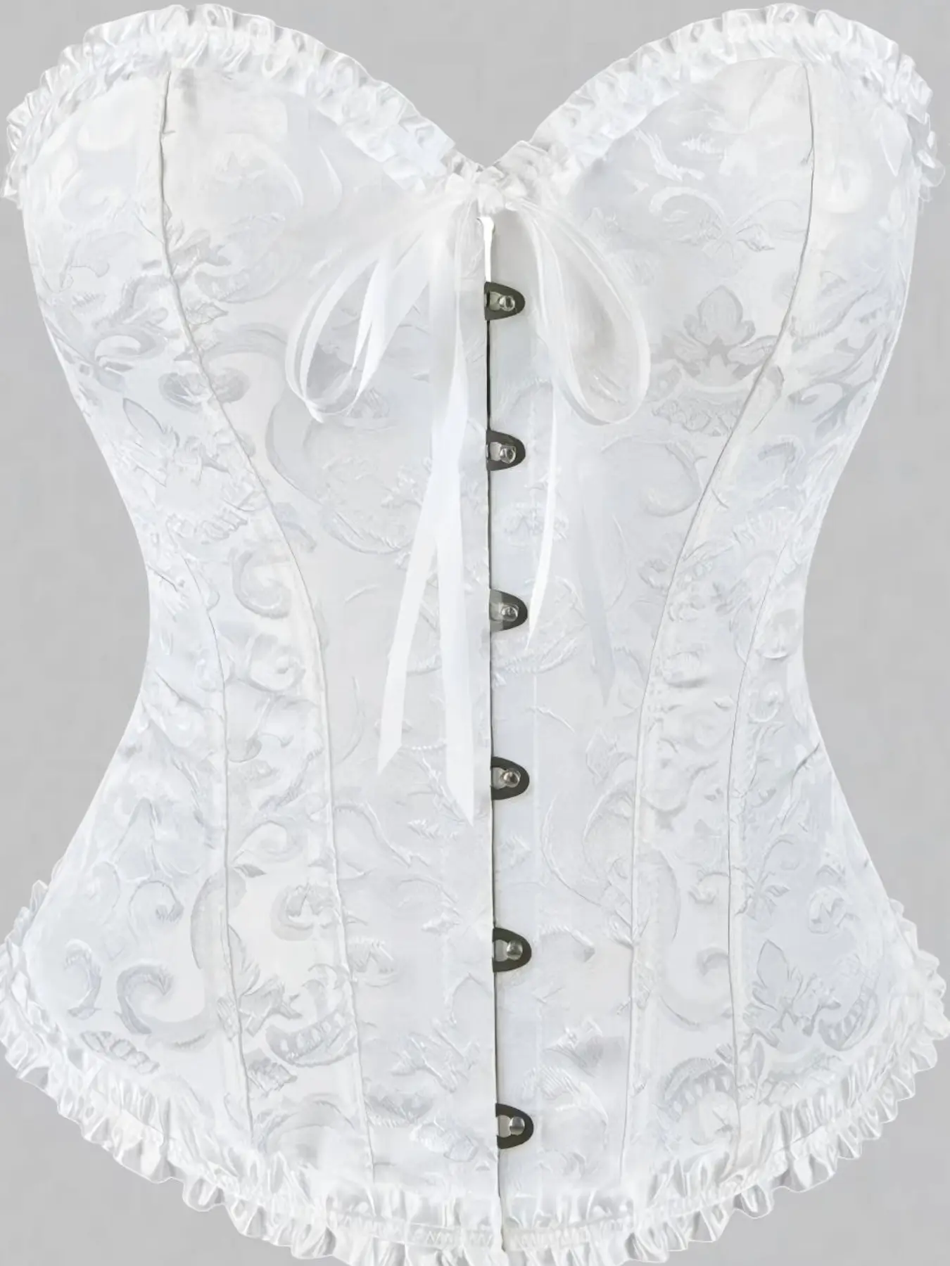 New Fishbone Shaping Waist Cincher Ruched Waist Corset Court Corset Top Bustier Print, Womenswear, Women's Bodycon Slimming Underwear, Comfortable, Stylish & Feminine Design, Piece