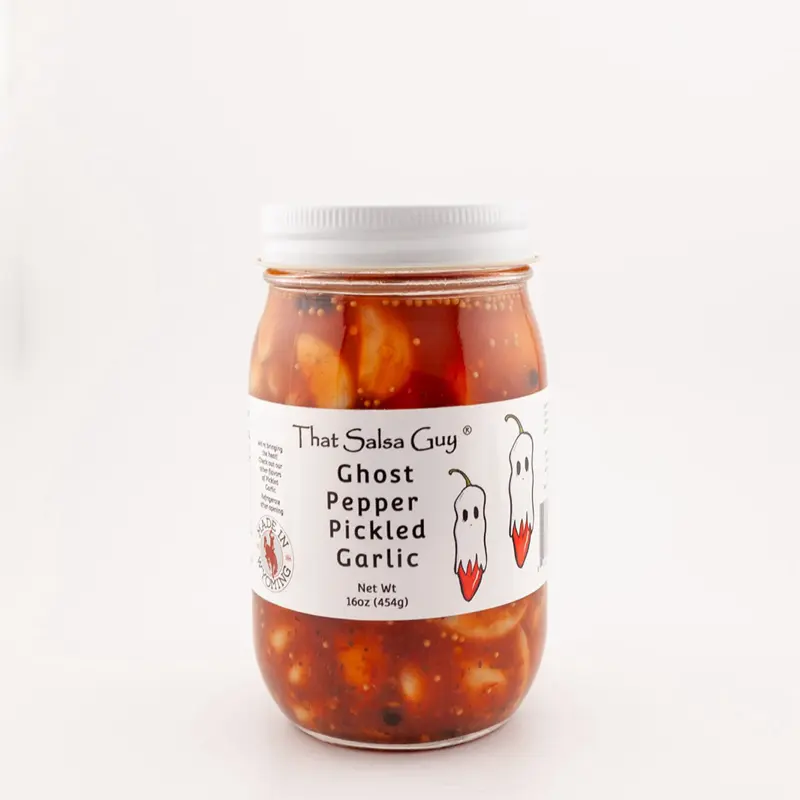 Ghost Pepper Pickled Garlic by That Salsa Guy
