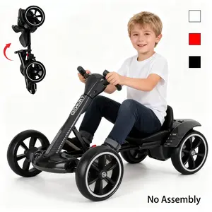 Kids Electric Go Kart – Indoor & Outdoor-Ready, Lightweight & No Assembly, Foldable Body, Remote-Controlled & Cordless (No Power Cord), LED Lights & Soft Music mini  wagon  kids